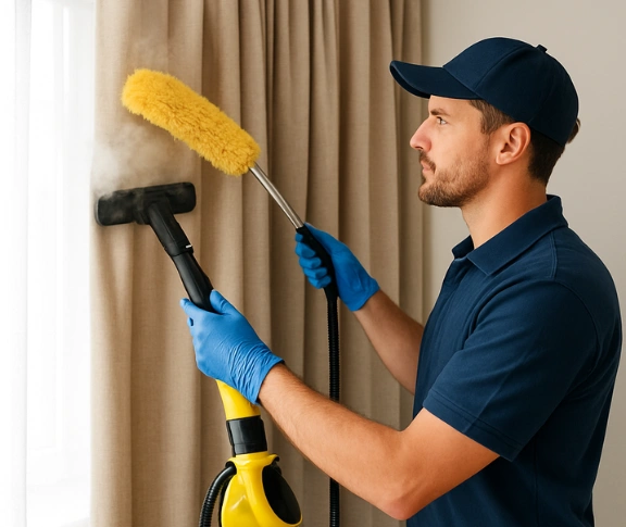 Trusted drapes cleaning technician Matty Curtain Cleaning hawthorne QLD